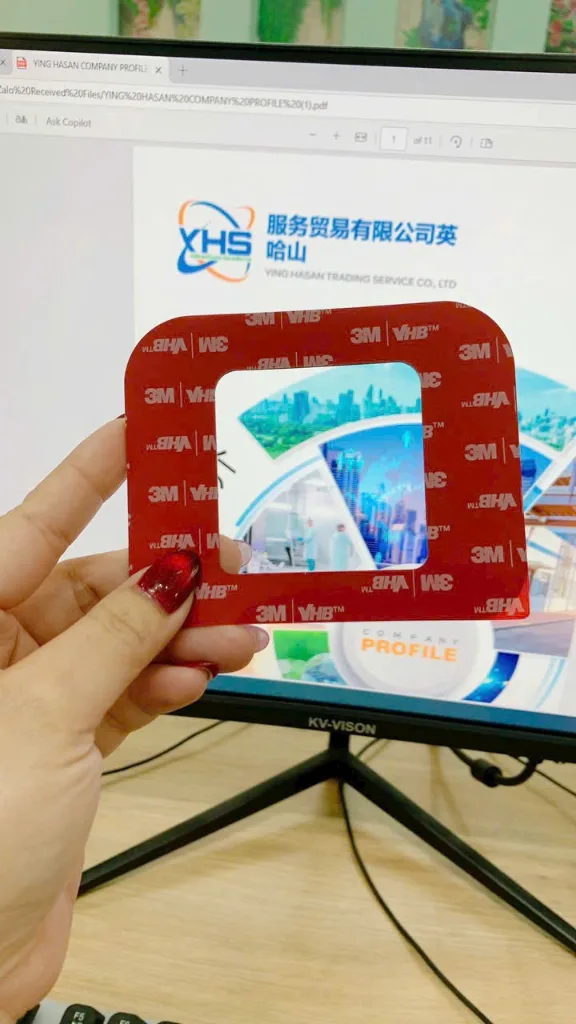 Gia công dập định hình keo dán 2 mặt 3M VHB 5952 theo bản vẽ kỹ thuật