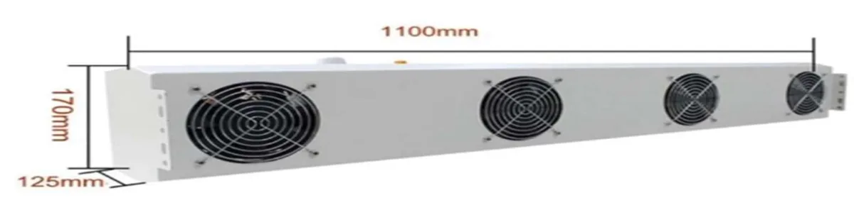 Quạt thổi ion khử tĩnh điện treo trần 4 quạt SL-1104