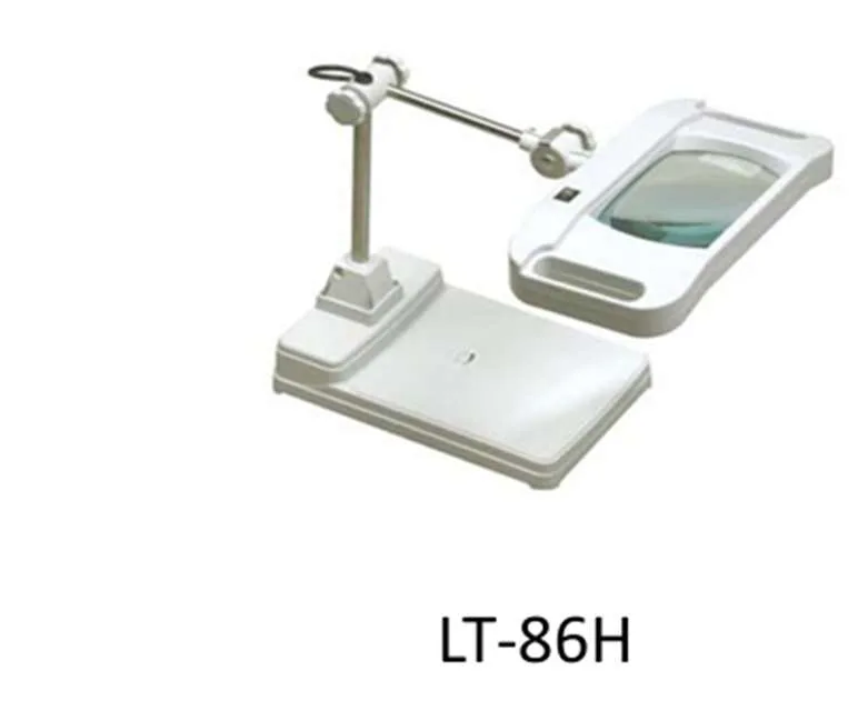 Kính lúp vuông để bàn / kẹp bàn có đèn LT-86F/G/H/I thumbnail 2