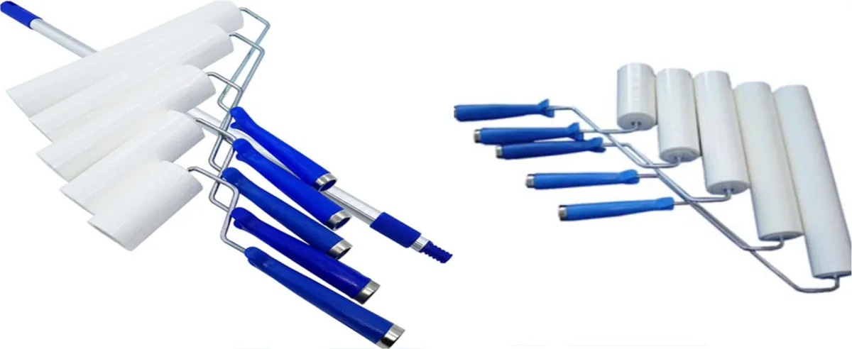 Con lăn dính bụi cầm tay phòng sạch PE Roller