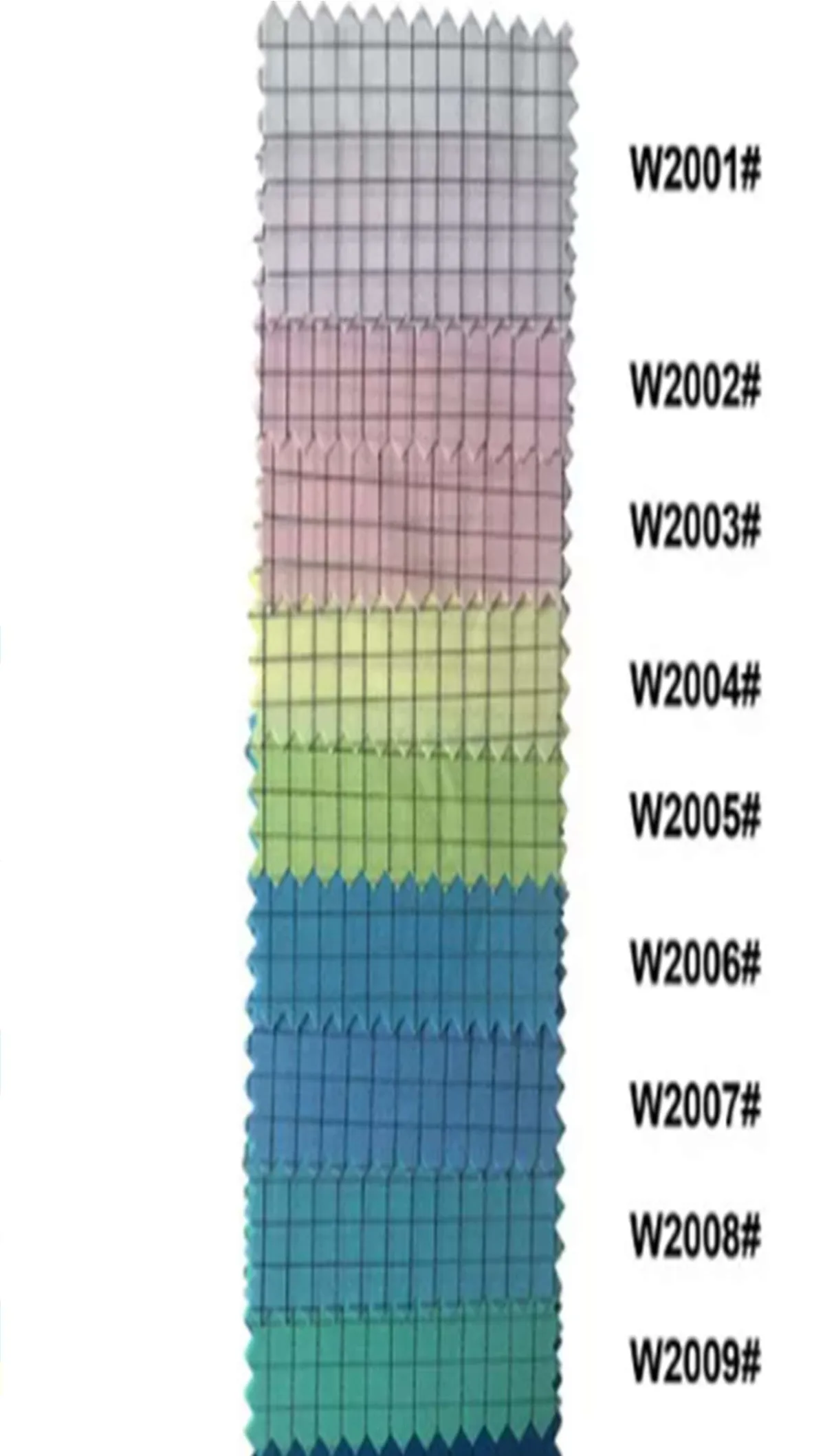 Vải may phòng sạch sọc & caro 5mm chống tĩnh điện (W2001# - W5004#)
